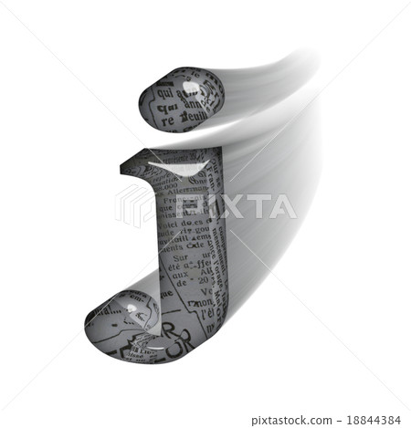 動態玻璃狀字母小寫字母(j)3D標誌 動態玻璃狀字母小寫字母(j)3D標誌 18844384