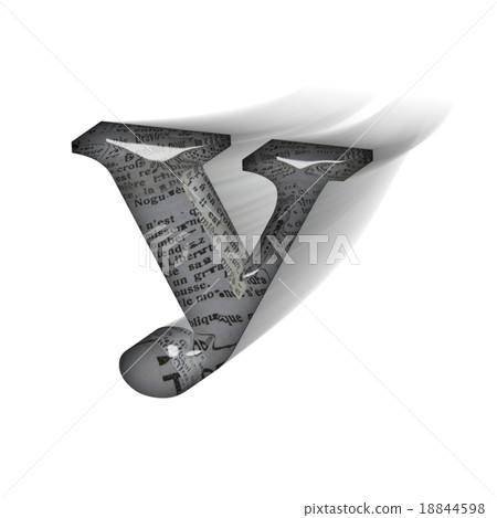 Dynamic glass-like alphabet lower case letter (y) 3D logo Dynamic glass-like alphabet lower case letter (y) 3D logo 18844598