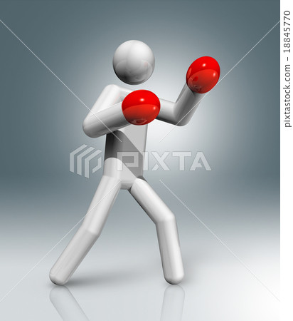 Boxing 3D symbol, Olympic sports Boxing 3D symbol, Olympic sports 18845770