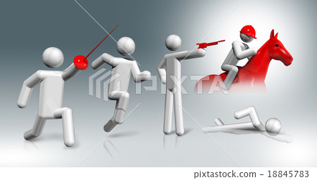 Modern Pentathlon 3D symbol, Olympic sports Modern Pentathlon 3D symbol, Olympic sports 18845783