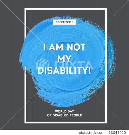 World Disability Day Typography  Design  18845920