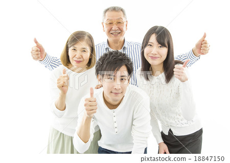 四個人熟悉滿意和好兆頭 18847150