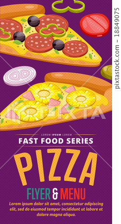Pizza sale flyer. 18849075