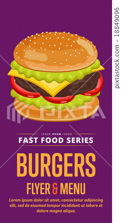Cheeseburger sale flyer. Cheeseburger sale flyer. 18849096