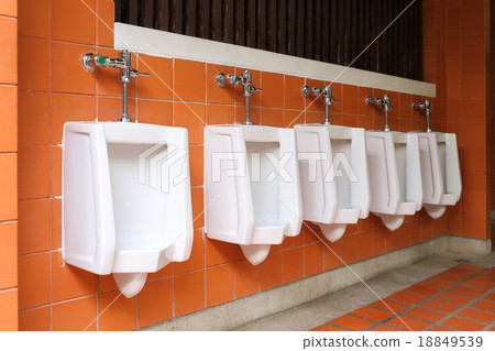 decor interior of white urinals in men bathroom decor interior of white urinals in men bathroom 18849539