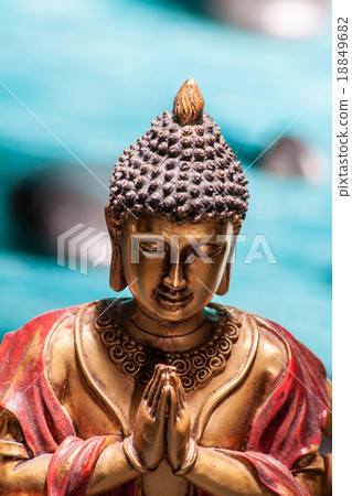 Buddha meditating in praying pose Buddha meditating in praying pose 18849682