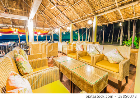 Seaside restaurants the evening 18850378