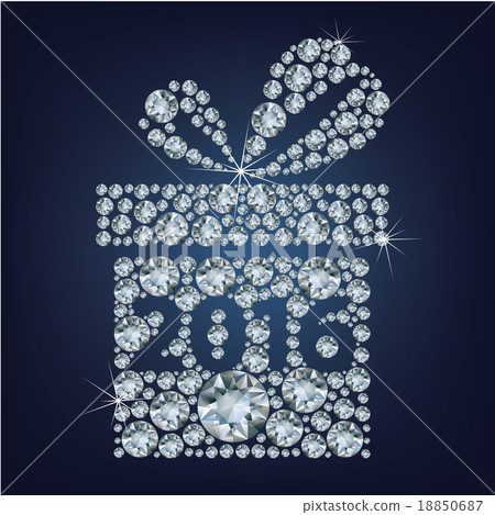 Gift present with 2016 made up a lot of diamonds 18850687