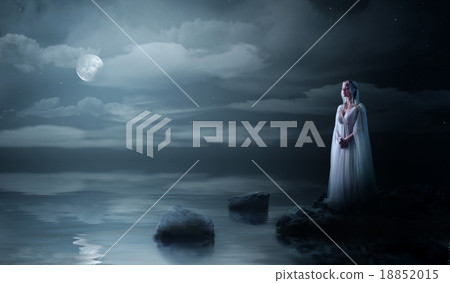 Elven girl on sea coast 18852015