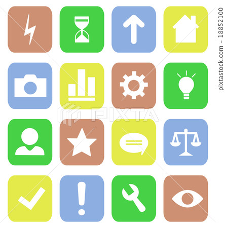 Universal vector set icons,  business, marketing 18852100