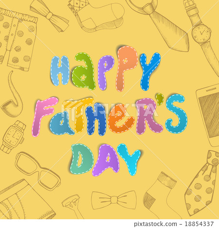 Fathers day vector illustration Fathers day vector illustration 18854337