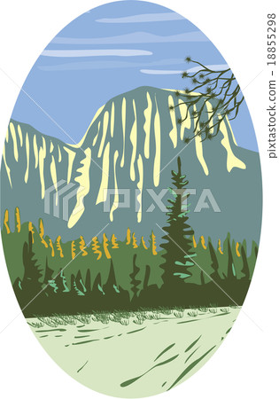 El Capitan Granite Monolith Oval WPA El Capitan Granite Monolith Oval WPA 18855298