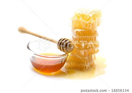 Honeycomb on white background 18856134