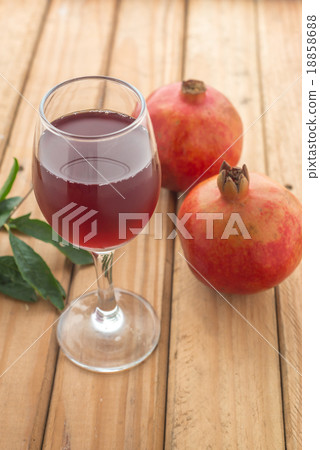 Shallow focus of organic Pomegranate Juice 18858688