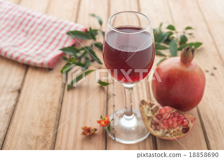 Shallow focus of organic Pomegranate Juice 18858690