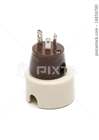 socket on the white background socket on the white background 18858780