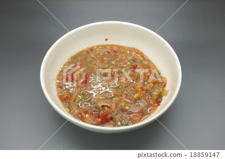 Shrimp paste chili sauce, Thai traditional food Shrimp paste chili sauce, Thai traditional food 18859147