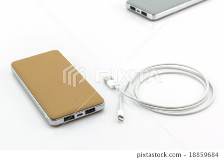 Golden powerbank. 18859684