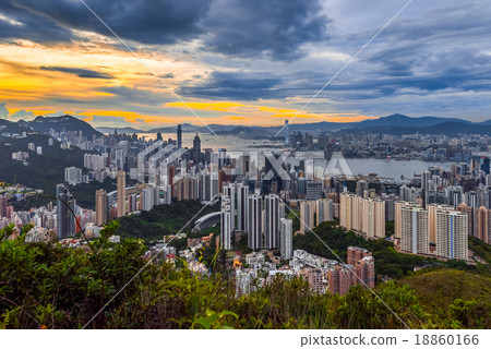 Sunset Cityscape of Hongkong Sunset Cityscape of Hongkong 18860166