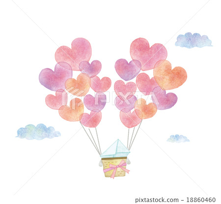 Heart balloon illustration 18860460