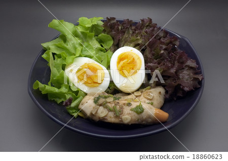 Salad with chicken and egg Salad with chicken and egg 18860623