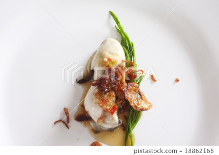 Fresh raw oyster with spicy sauce, thai style seaf Fresh raw oyster with spicy sauce, thai style seaf 18862168