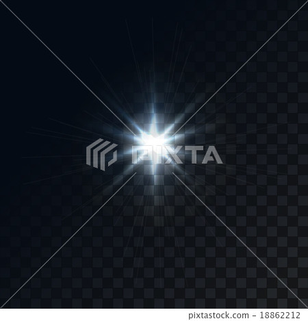 Vector bright star on a dark background 18862212