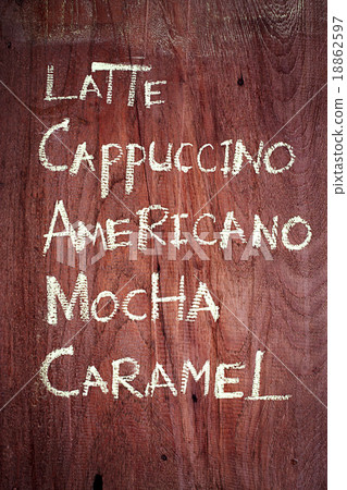 Coffee menu handwritten Coffee menu handwritten 18862597