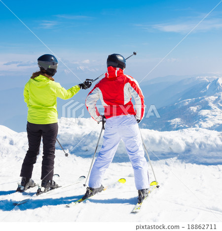 Woman skiers. 18862711