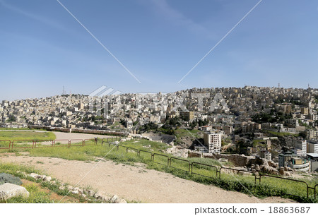 view of Amman's skyline, Jordan 18863687