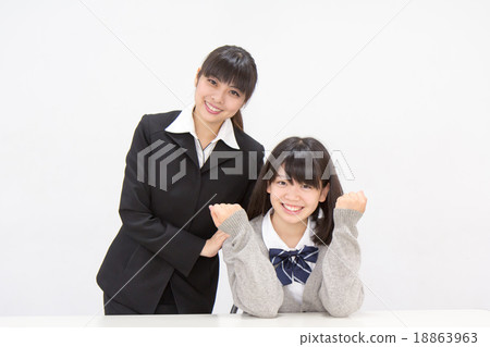 一名juku學校學生的老師 一名juku學校學生的老師 18863963