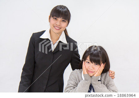 一名juku學校學生的老師 一名juku學校學生的老師 18863964