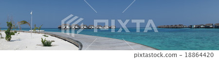 View of Maldives resort 18864420