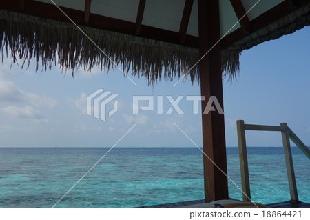 The Indian Ocean from Water Villa 18864421