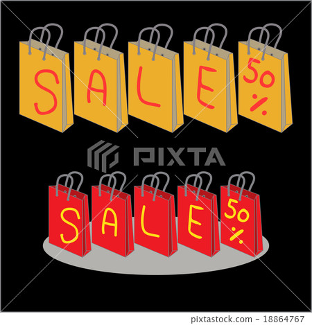 vector Shopping Bags for sale 50 percent discount vector Shopping Bags for sale 50 percent discount 18864767