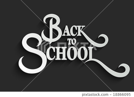 Back to School lettering Greeting Card 18866095