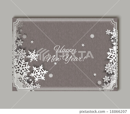 Christmas snowflakes Greteeng Card 18866207