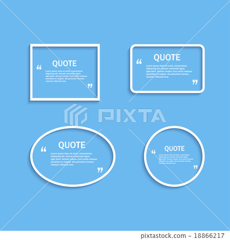 Quote frame outline Quote frame outline 18866217