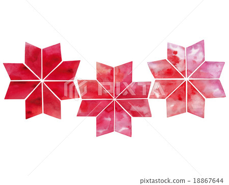 Abstract watercolor snowflakes 18867644