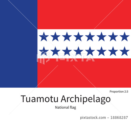 National flag of Tuamotu Archipelago with correct National flag of Tuamotu Archipelago with correct 18868287