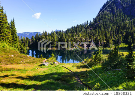 Mountains lake 18868321