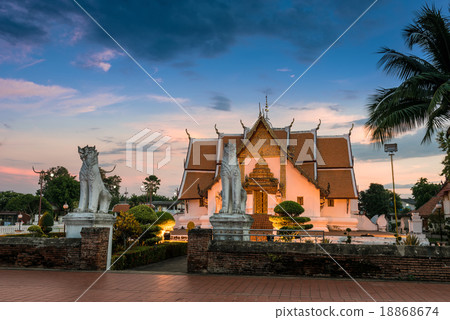 Thai temple, night scene of Wat Phumin Thai temple, night scene of Wat Phumin 18868674