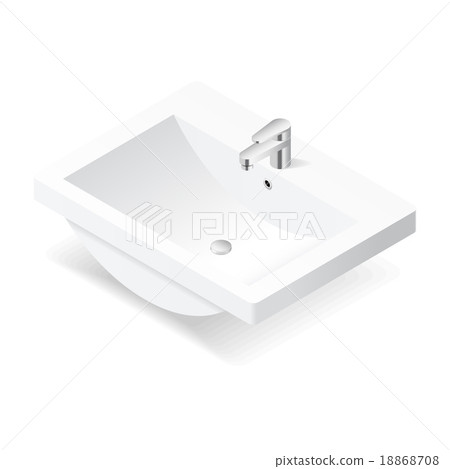 Washbasin isometric icon Washbasin isometric icon 18868708
