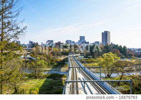 仙台市·仙台市地鐵東西線新模型和仙台市全景 18870765