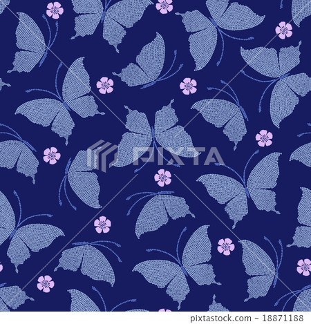 Japanese Butterfly Pattern 18871188