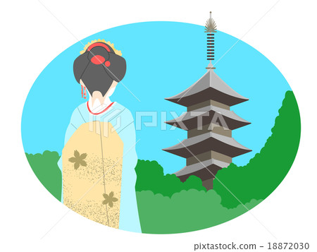Kyoto five-storied pagoda 18872030