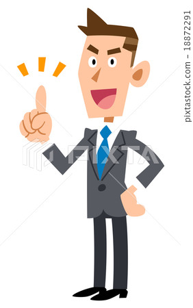 A businessman explaining the point - Stock Illustration [18872291] - PIXTA