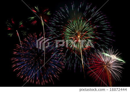 fireworks isolated on black background 18872444