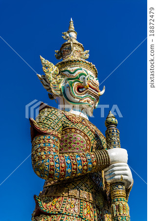 Giant Guard Statue, Wat Pra Kaew Bangkok Thailand 18872479