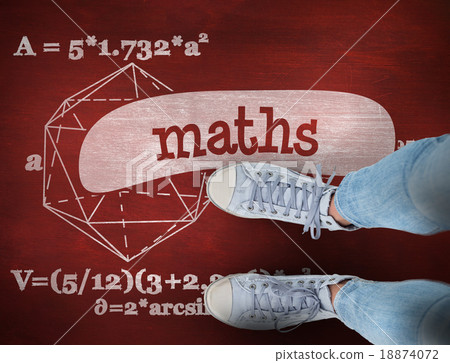 Maths against desk Maths against desk 18874072
